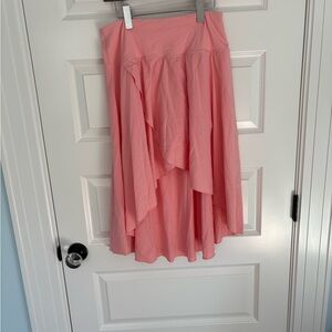 HALARA Pink High Low Women's Skirt